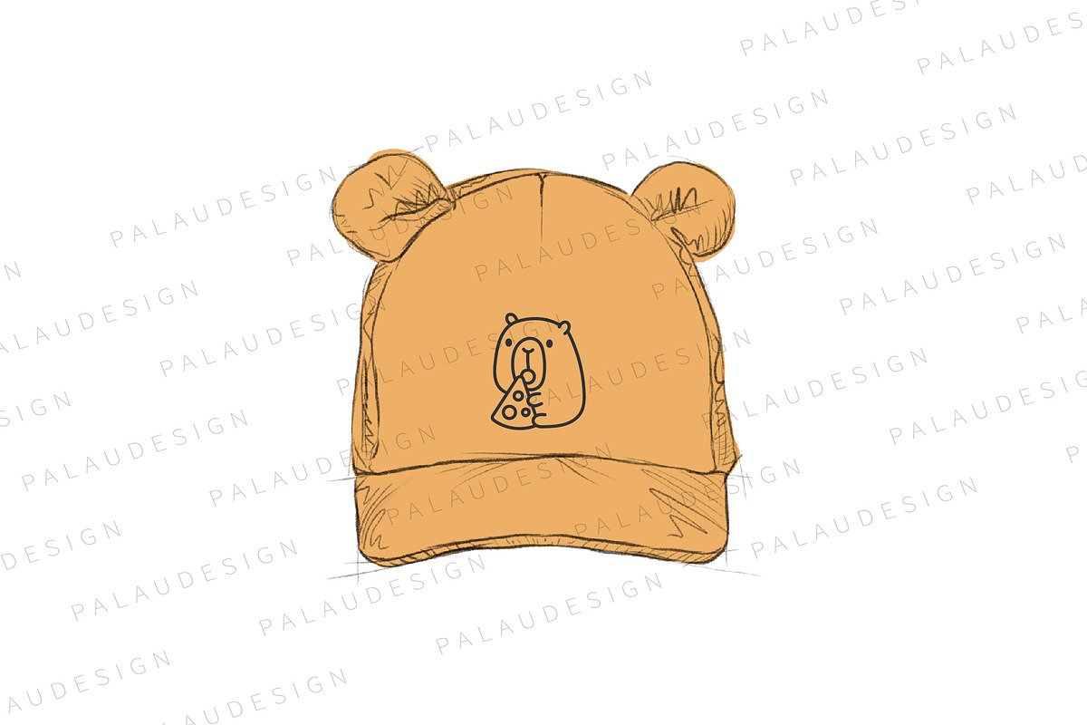 Cute Kawaii Capybara with Food, an Animal Illustration by Palau (Photo 6 of 12)