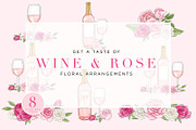 Rosé All Day Design Elements, an Illustration by Relish Designs (Thumbnail 3 of 6)