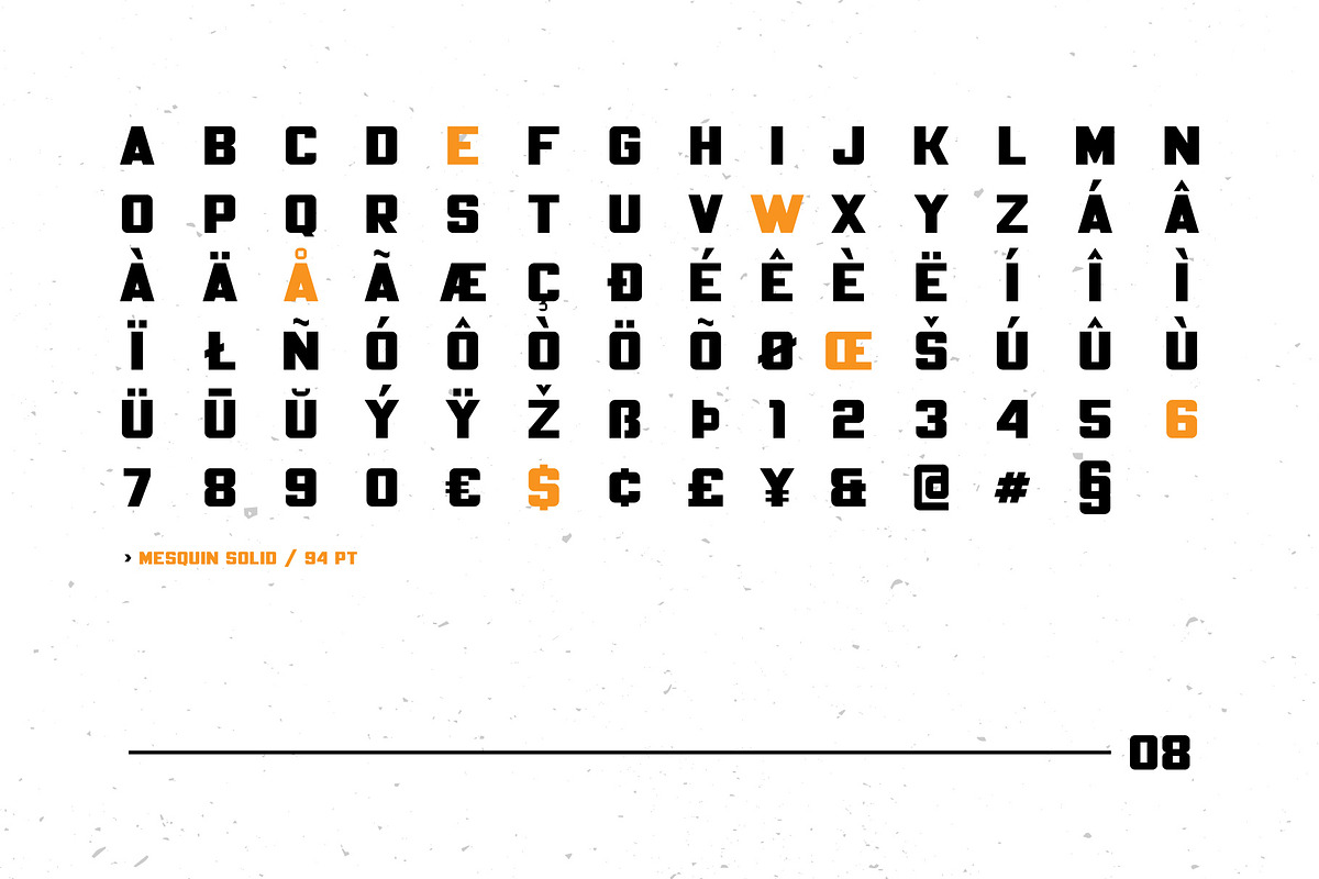 Mesquin Font, a Font by MuSan (Photo 9 of 10)