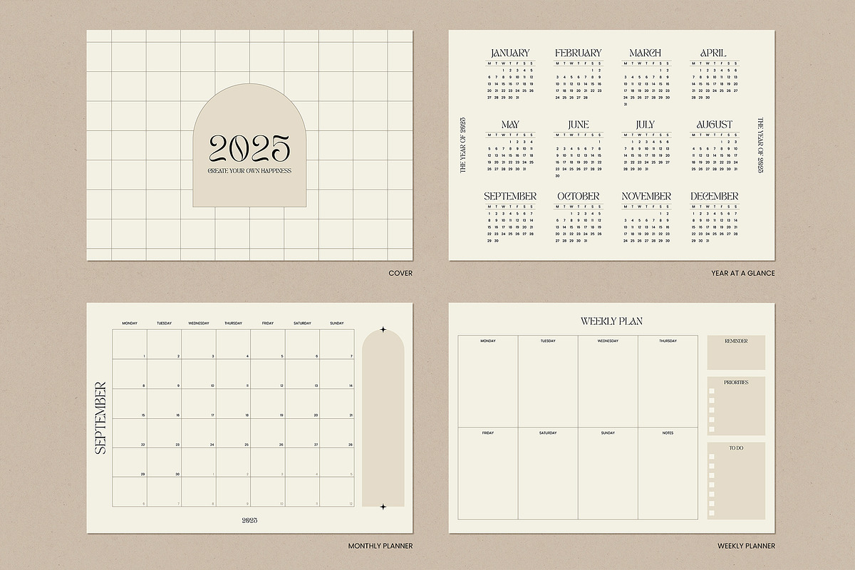 2025 Calendar & Planner, a Templates & Theme by May Motif (Photo 3 of 10)