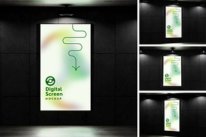 Digital Screen Mockup, a Merchandise Mockup by HanaSaka_Studio