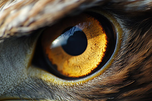 Eagle bird eye closeup, an Animal Photo by AlyaAnd