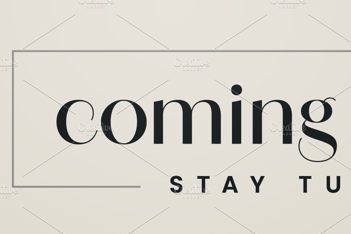 Clean And Minimal Coming Soon Sign, a Background Graphic by Black White Mouse Design (Photo 2 of 3)