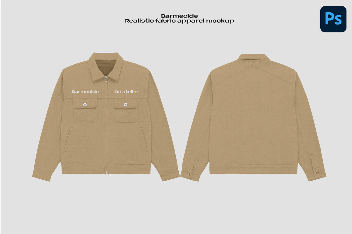 Mechanic jacket mockup, an Apparel Mockup by Barmecide Mockup Studio (Photo 1 of 3)
