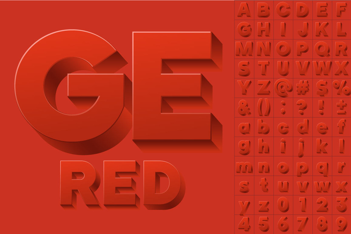 Vector alphabet of simple 3d letters, an Object Graphic by popskraft (Photo 8 of 8)