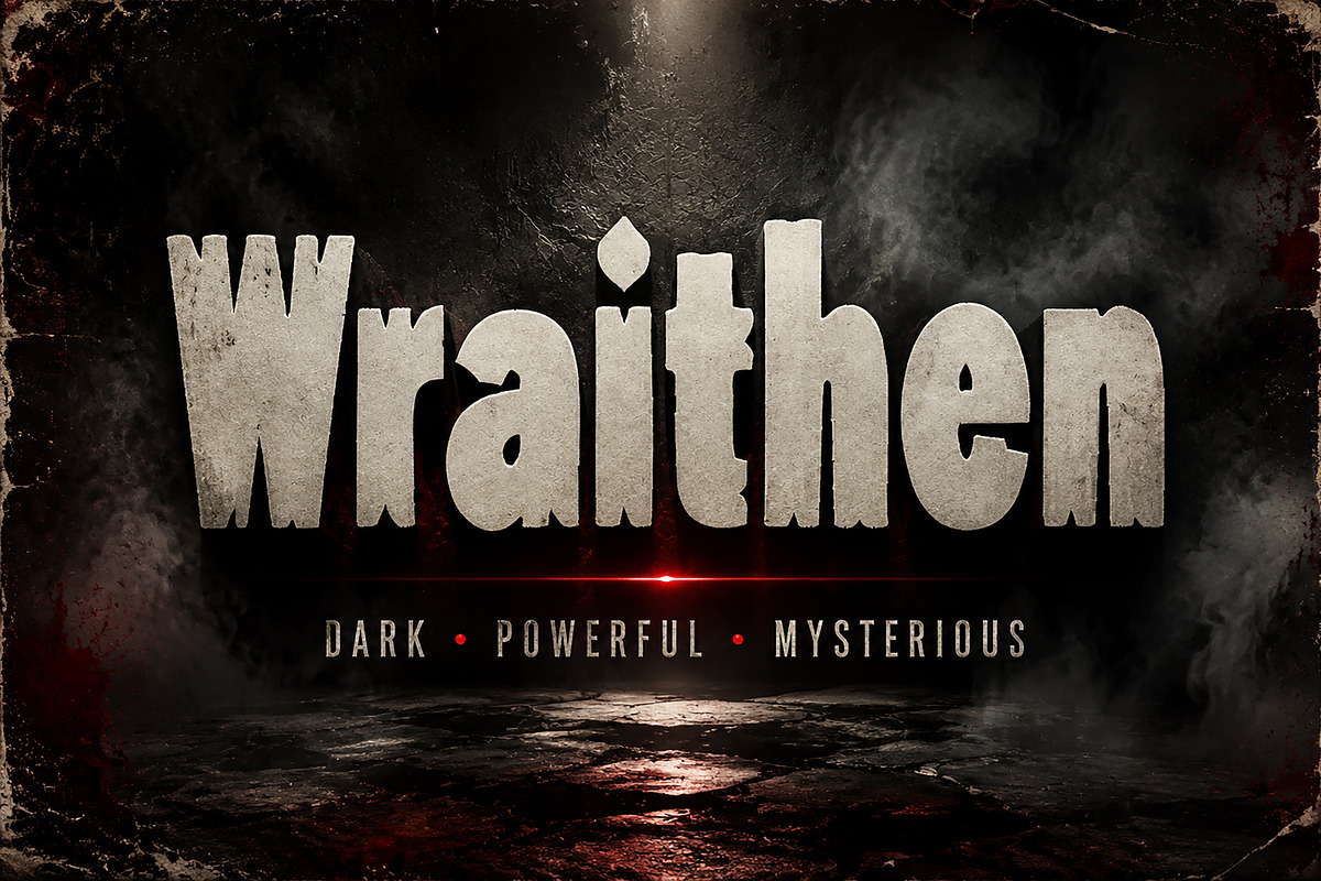 Wraithen, a Slab Serif Font by Wow Magic (Photo 1 of 4)
