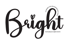 Bright | Script Font