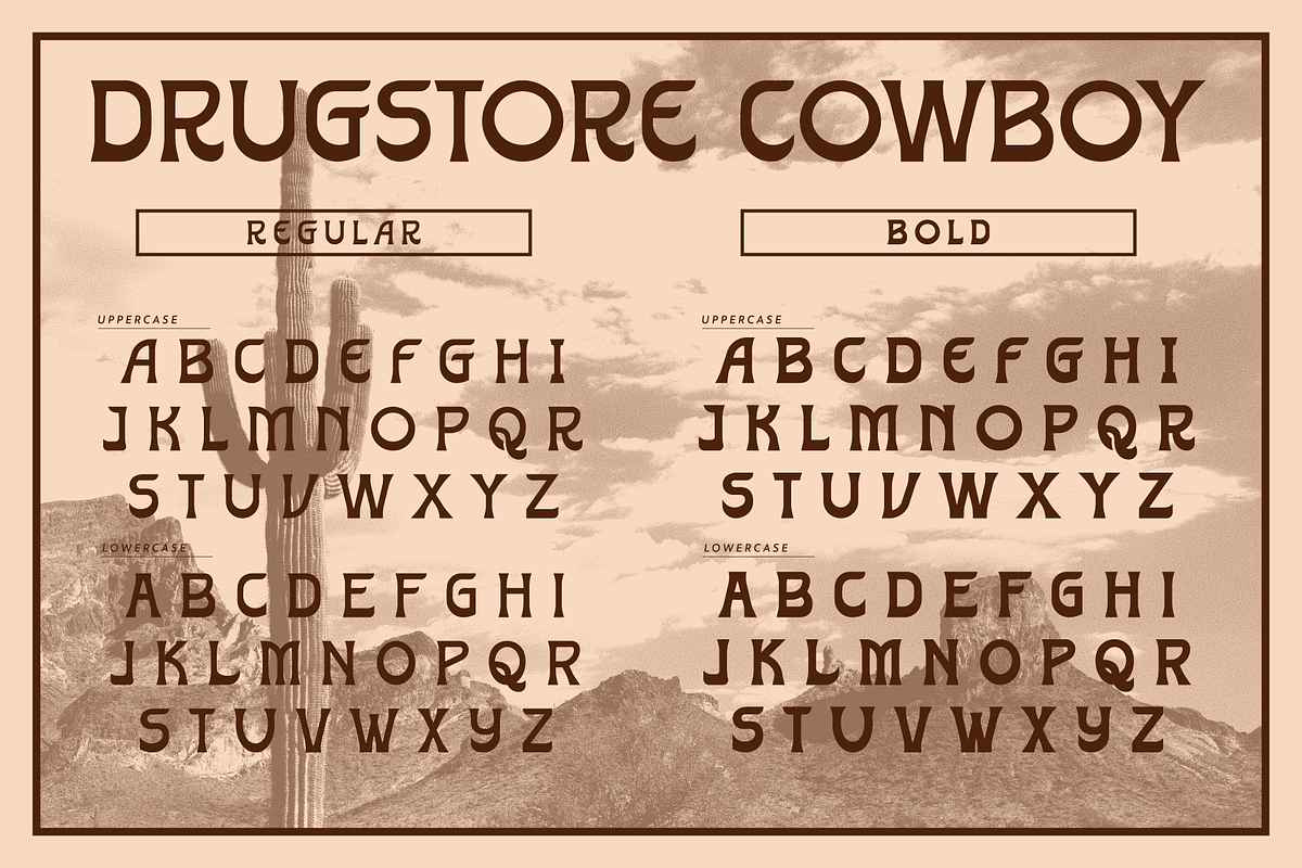 Drugstore Cowboy Font Family, a Font by Brethrendesignco (Photo 2 of 6)