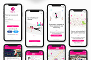 Fitness Class or Gym Mobile App, an UI Kit Template by App Innovation (Thumbnail 6 of 8)
