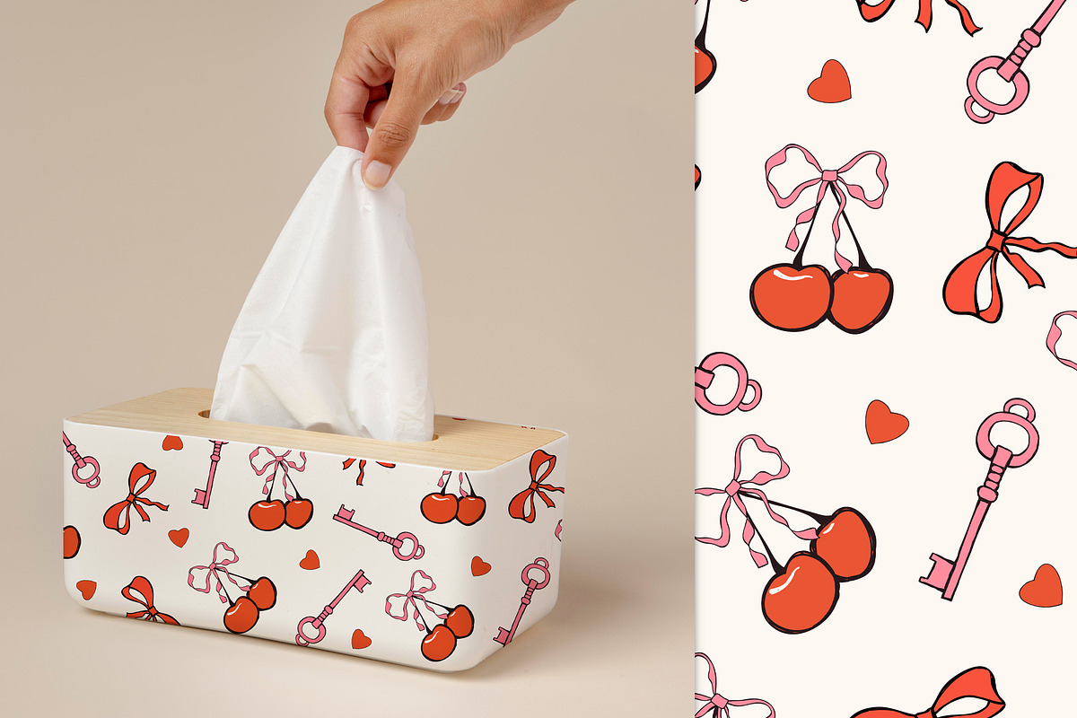 Whimsical Valentine Seamless Pattern, a Pattern Graphic by Groovy Arts (Photo 5 of 5)