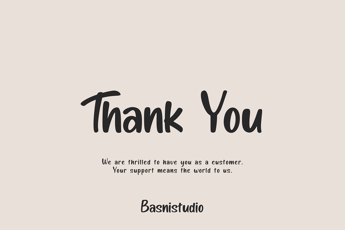 Miau Miou – Casual Handwritten Font, a Handwritten Font by Basnistudio (Photo 11 of 11)