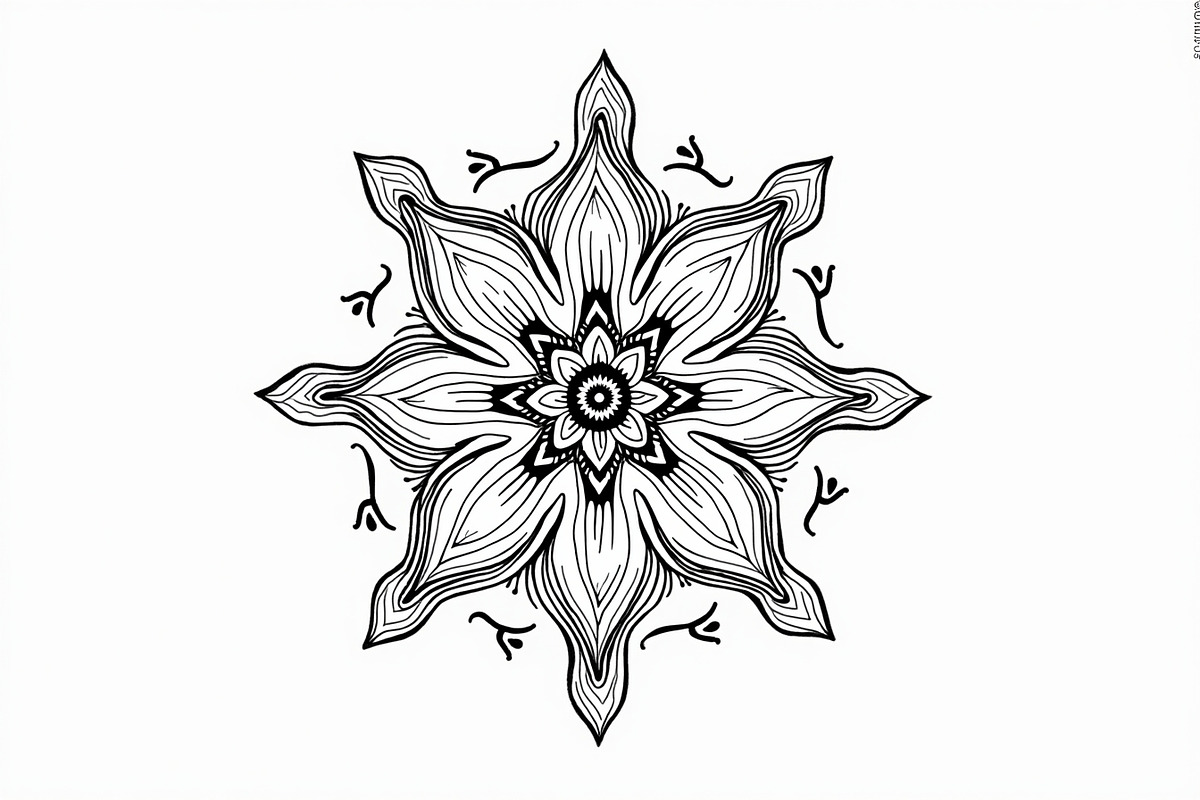 Relaxing Mandala Coloring Pages, an Illustration by jahid234 (Photo 5 of 11)