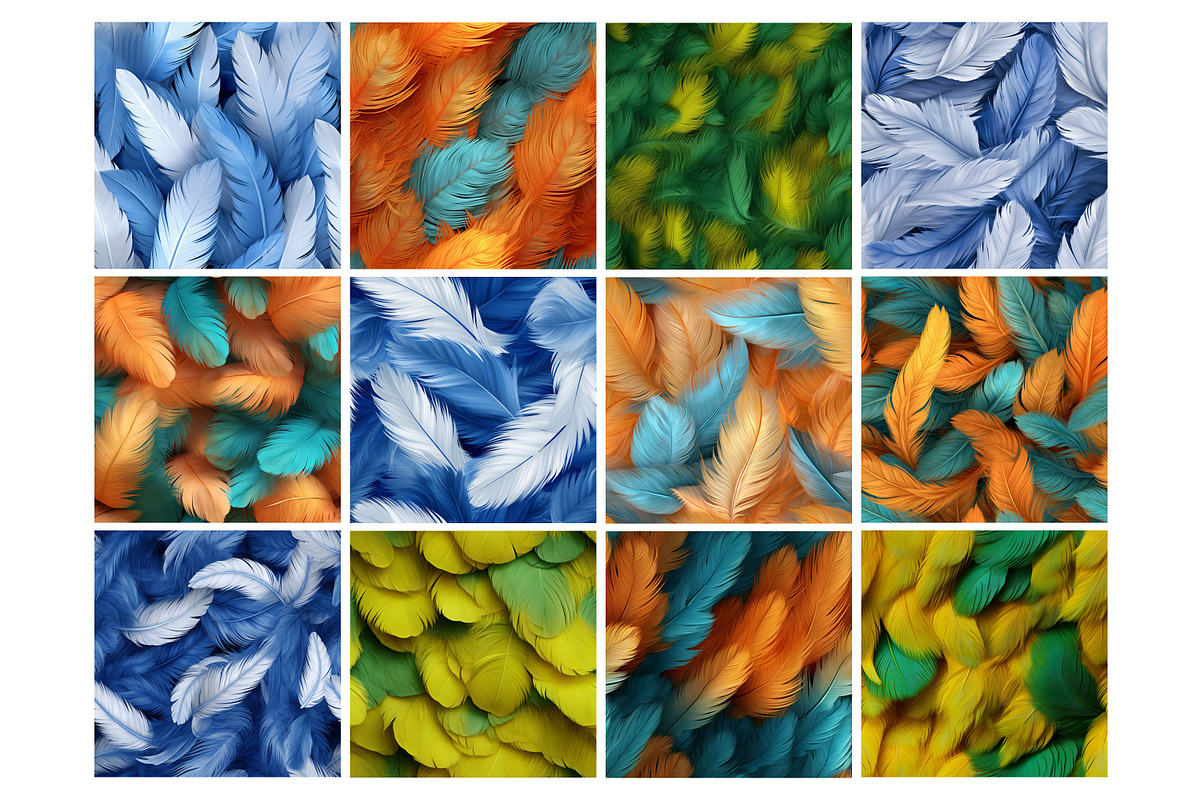 Feather Seamless Pattern, a Pattern Graphic by Forhadx5 (Photo 6 of 6)