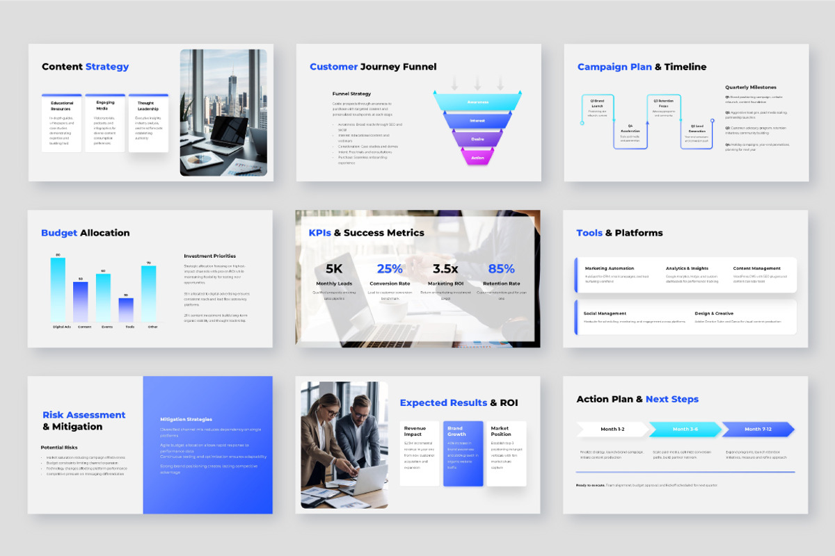 Marketing Plan Presentation Template, a Presentation Template by Abert (Photo 8 of 8)