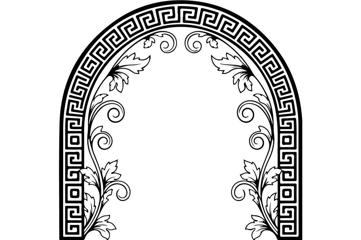 Decorative Arch Window Vector Set, a Decorative Illustration by Designer_Momina (Photo 3 of 21)