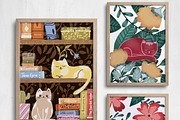 Purrfect cats printable illustration, an Animal Illustration by Yelloo Fish (Thumbnail 3 of 8)