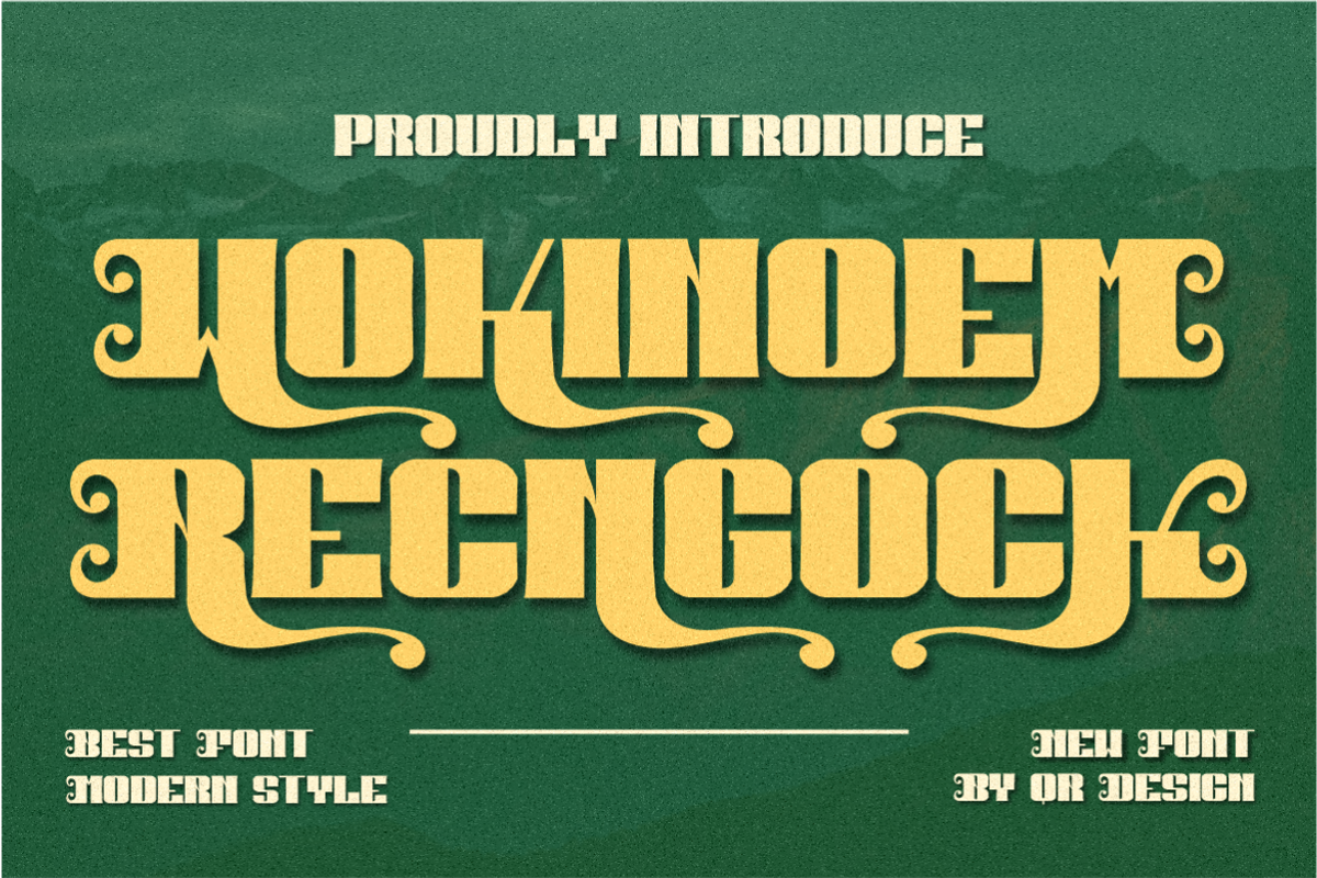 Wokinoem Recngock, a Handwritten Font by QR Design Studio (Photo 1 of 10)