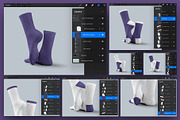 High Socks Mockup For Procreate, a Bottom Mockup by Grow Design Craft Studio (Thumbnail 3 of 6)