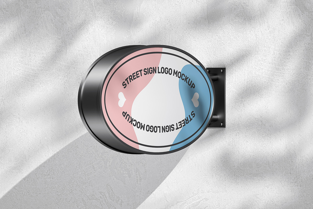 Street Sign Mockup (32 PSD Scenes), an Advertising Mockup by Traint (Photo 37 of 50)