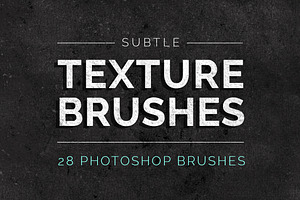 Subtle texture Photoshop brushes
