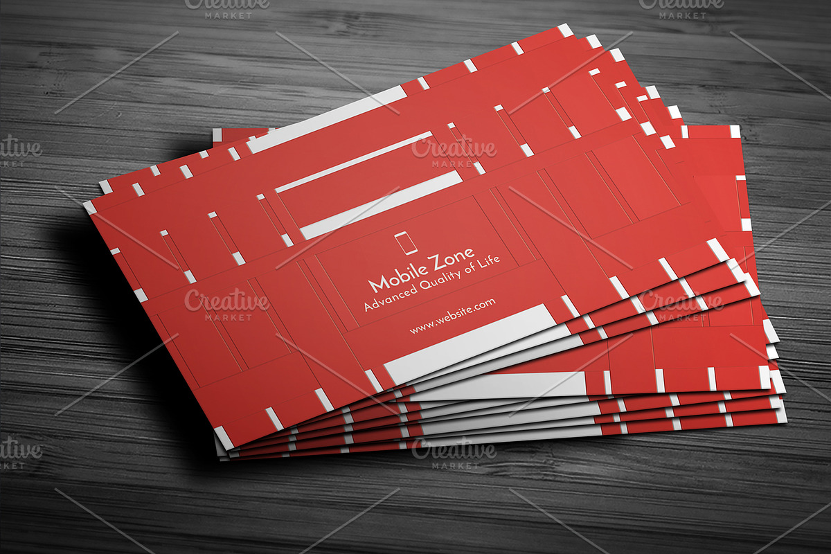 Mobile Zone Business Card, a Business Card Template by Helal Shop (Photo 2 of 4)