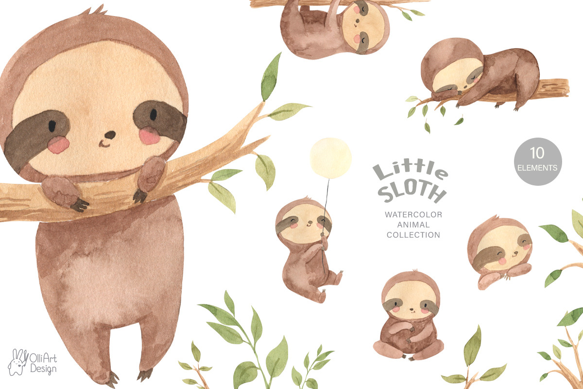 Animal BUNDLE. Watercolor, an Animal Illustration by OlliArtDesign (Photo 3 of 17)