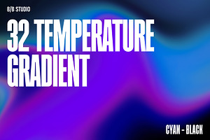 32 Cyan Black Gradient Texture