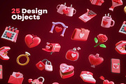 Valentine's Day 3D Icon, an Object 3D Model by Creative Perspective (Thumbnail 6 of 6)