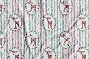 Cute Deers Card and Pattern, a Pattern Graphic by SirenaArt (Thumbnail 9 of 13)