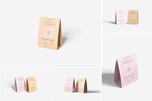 Table Tent Mockup, a Packaging Mockup by Indah