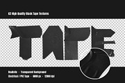 Adhesive Black Tape Pieces, a Background Graphic by Gravito (Thumbnail 5 of 7)