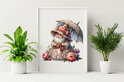 Flower Girl Gnomes Sublimation Clipa, an Illustration by SVGArt (Thumbnail 4 of 8)