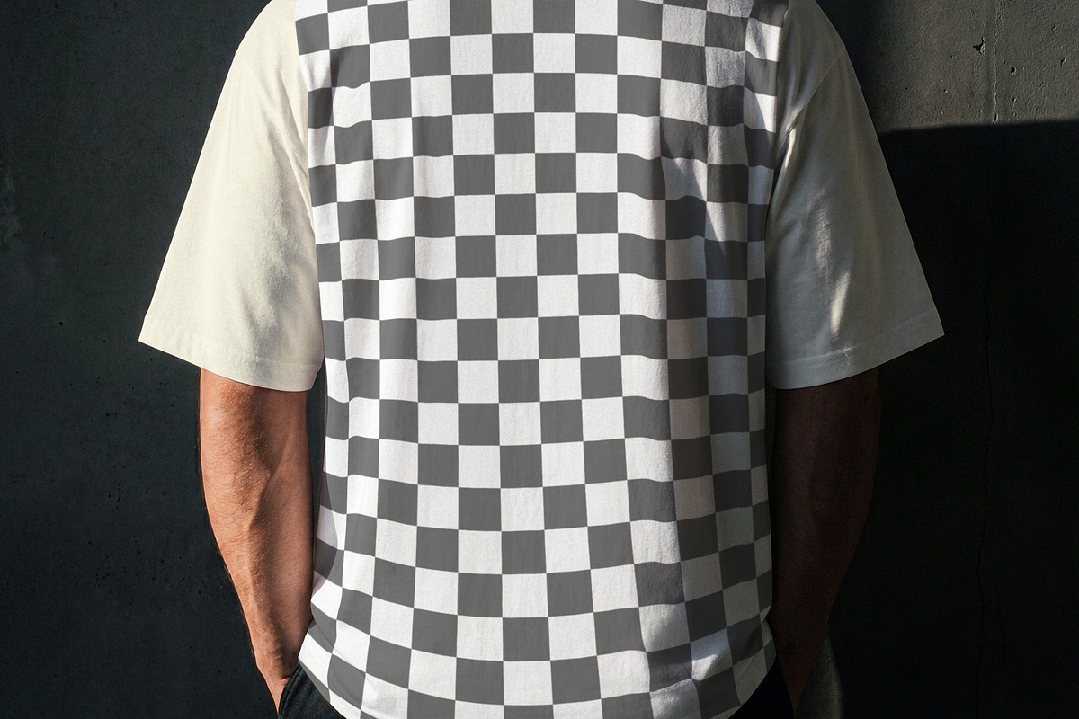 Oversized T-shirt Back Mockup, a Shirt Mockup by Designer Dude (Photo 2 of 2)