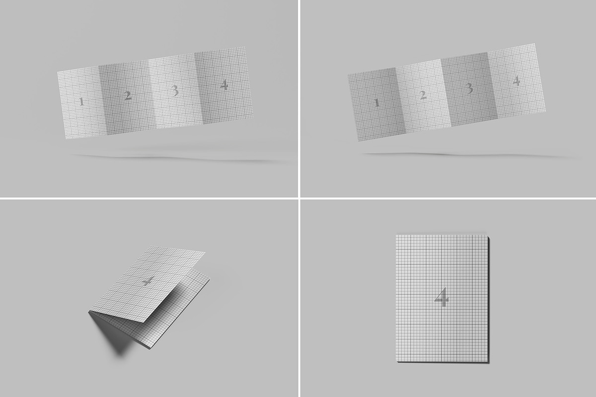 4 Fold A4 Brochure Mockup, an Advertising Mockup by Illusiongraphic (Photo 12 of 21)