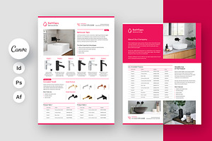 Tap Technical Data Flyer Template, a Flyer Template by artbart