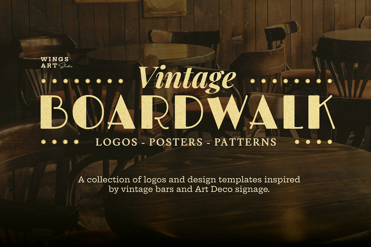 Art Deco Boardwalk Collection, a Decorative Illustration by Wingsart Studio (Photo 1 of 9)