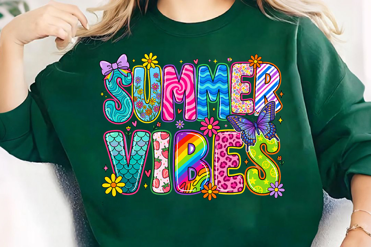Summer Vibes Png, Retro Summer Png, an Illustration by CreationArt (Photo 5 of 5)