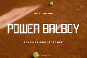 Power Balboy - Sport Sans Serif, a Font by Flawless And Co (Thumbnail 1 of 10)