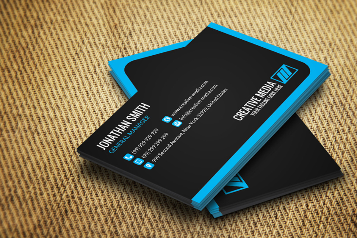 Corporate Business Card CM063, a Business Card Template by annozio (Photo 3 of 4)