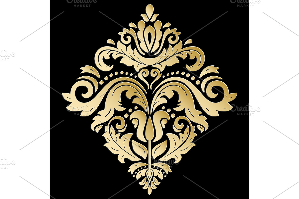 Oriental Vector Pattern With 3D Elements, a Decorative Illustration by FineArtStudio (Photo 1 of 3)