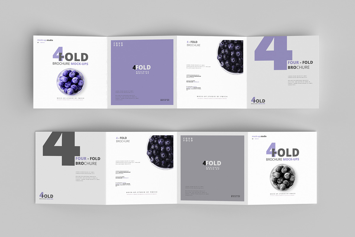 Square Brochure Mockups - Four Fold, a Print Template by pmvch (Photo 2 of 11)
