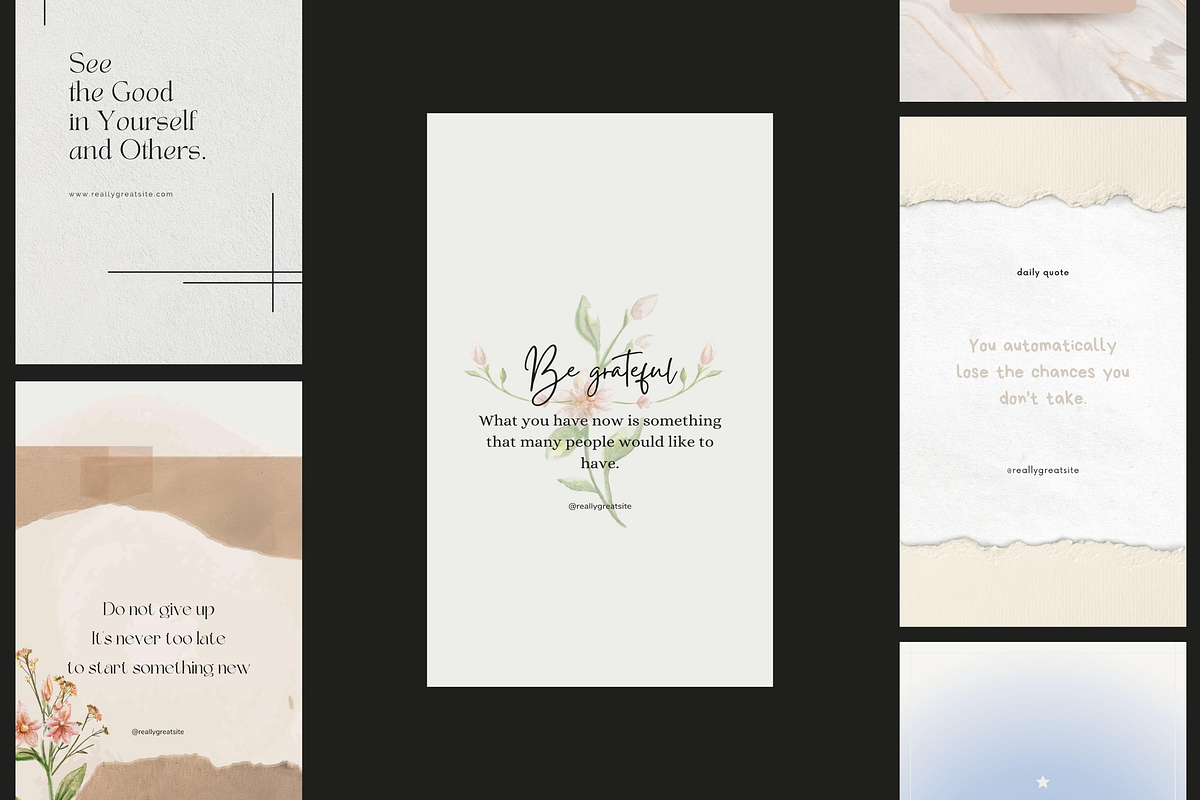 Minimal Instagram Quotes Collection, a Social Media Template by Palm Creatives (Photo 7 of 7)