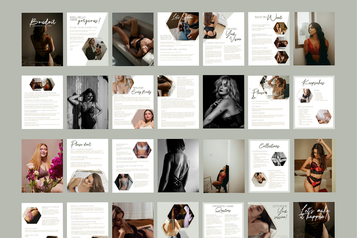 GOLD Boudoir Photography Guide, a Magazine Template by Signature Edits (Photo 9 of 11)