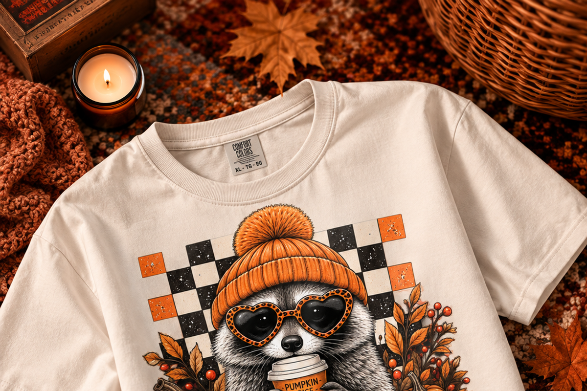 Fall Raccoon 16 PNG Cute Designs, an Animal Illustration by ElDesignState (Photo 21 of 21)