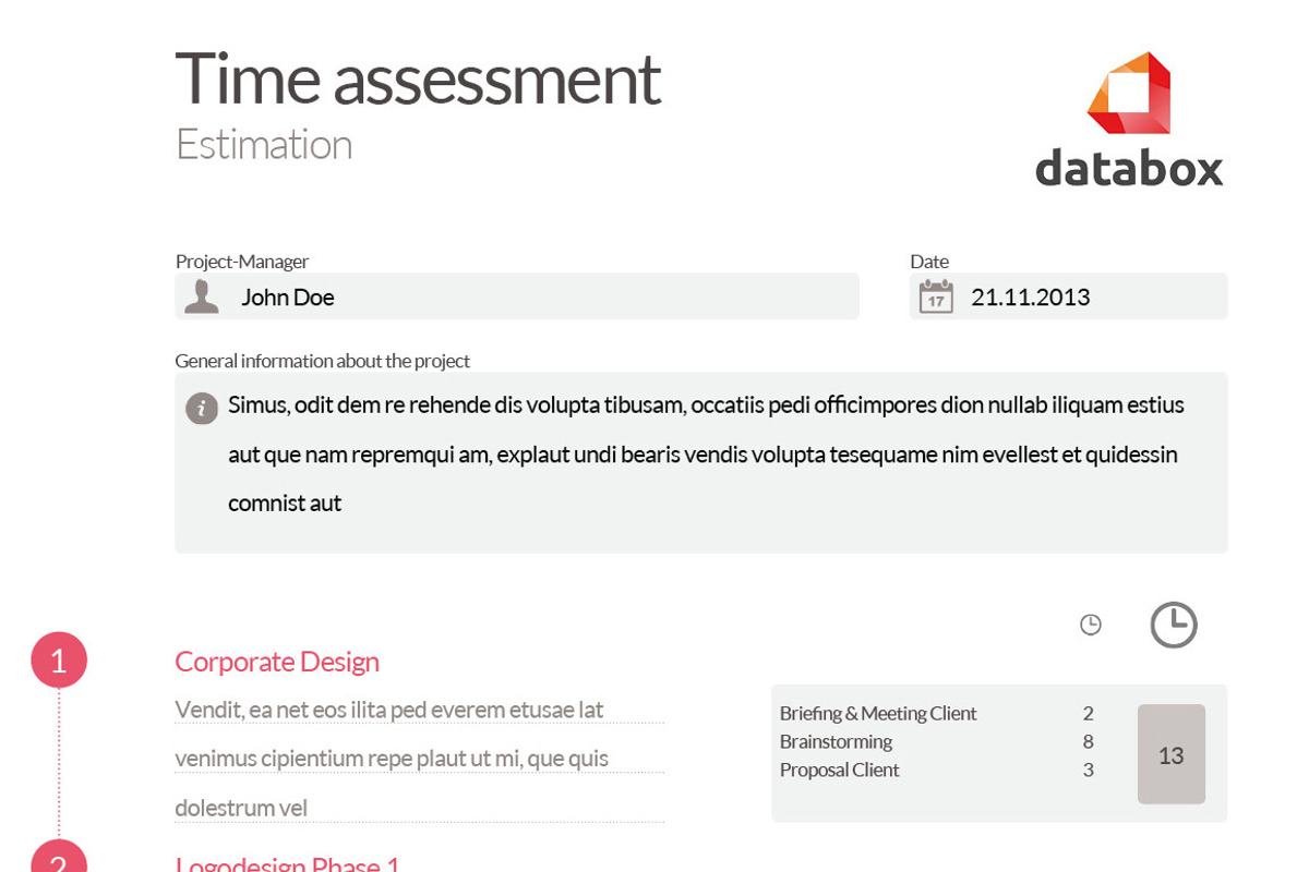 Professional Time Estimate, a Stationery Template by GoodDesignCreation (Photo 3 of 5)