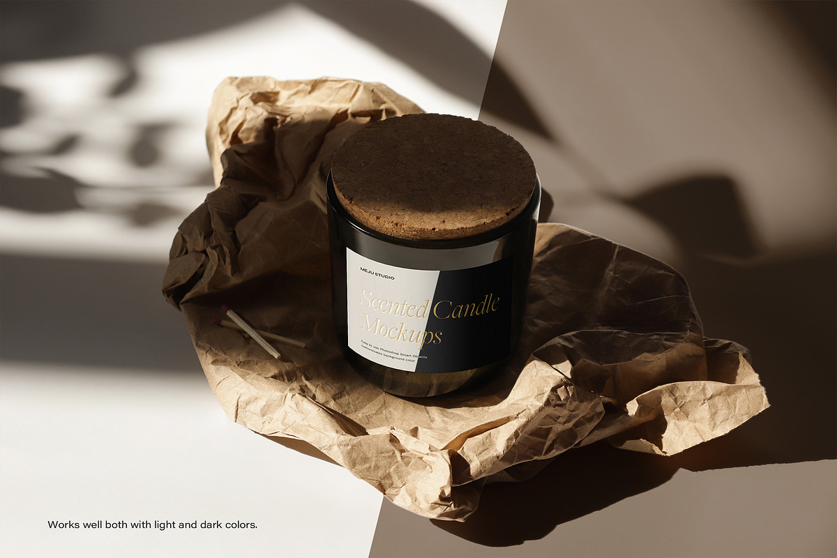 Glass Candle Mockup, a Packaging Mockup by Wildfield Studio (Photo 7 of 7)