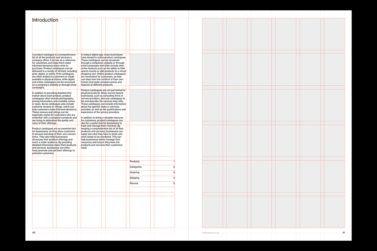 Catalogue Template A4 for InDesign, a Brochure Template by Stephen Kelman (Photo 2 of 10)