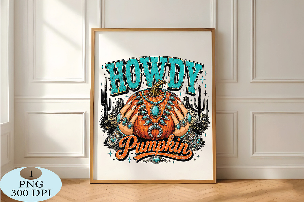 Howdy Pumpkin Png, a Seasonal Illustration by Daily.Designs (Photo 5 of 5)