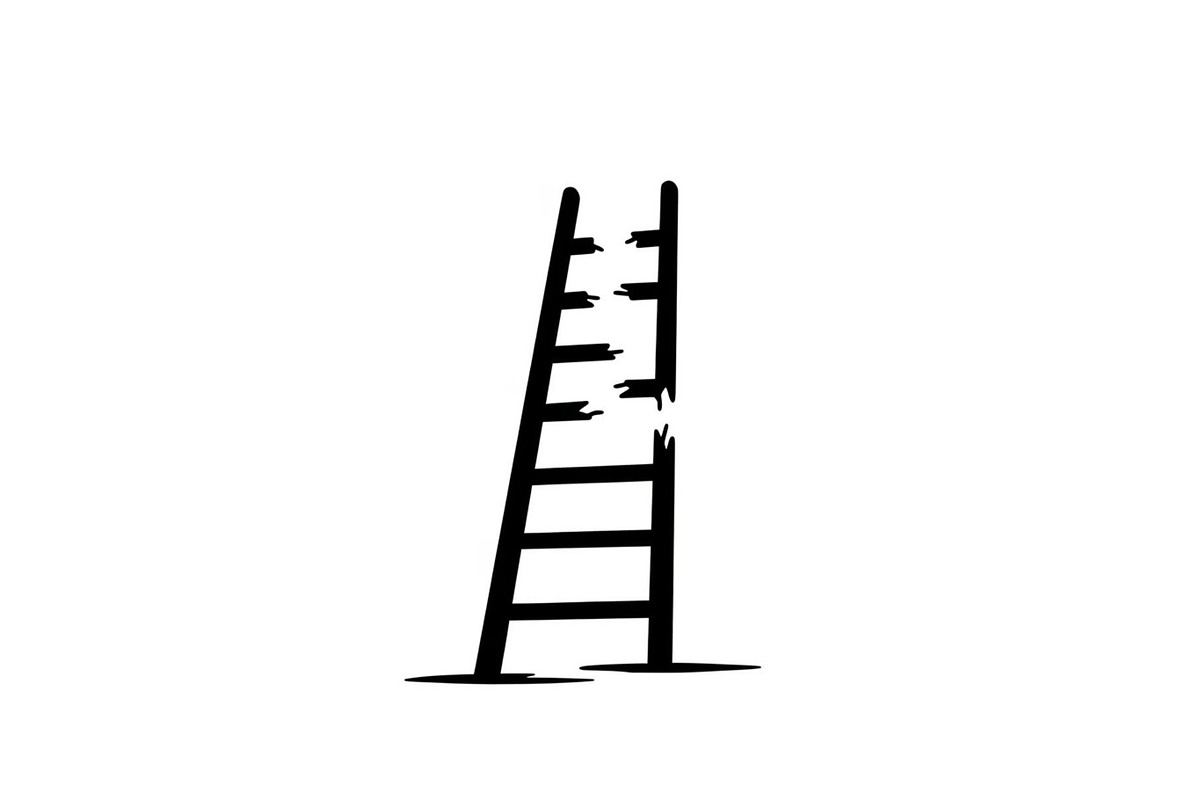 50 Broken Ladder Silhouette Bundle, an Illustration by Designs_River (Photo 47 of 51)