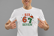Funny Christmas Six Seven Santa Png, an Illustration by Daily.Designs (Thumbnail 2 of 5)
